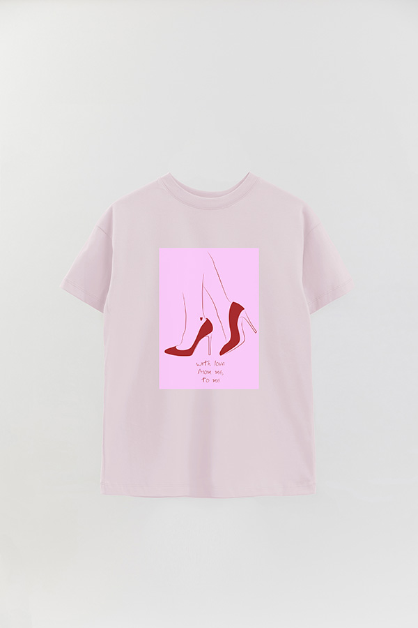 REMERA OVER ESTAMPADA FROM ME TO ME
