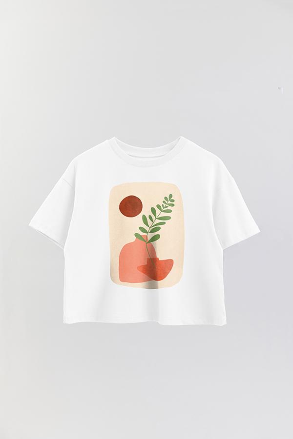 REMERA CROP ESTAMPADA ART 7