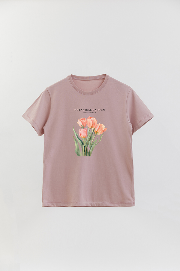 REMERA BASICA ESTAMPADA GARDEN 19