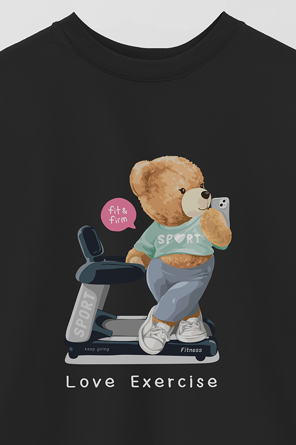 REMERA OVER ESTAMPADA UNISEX TEDDY FIT AND FIRM