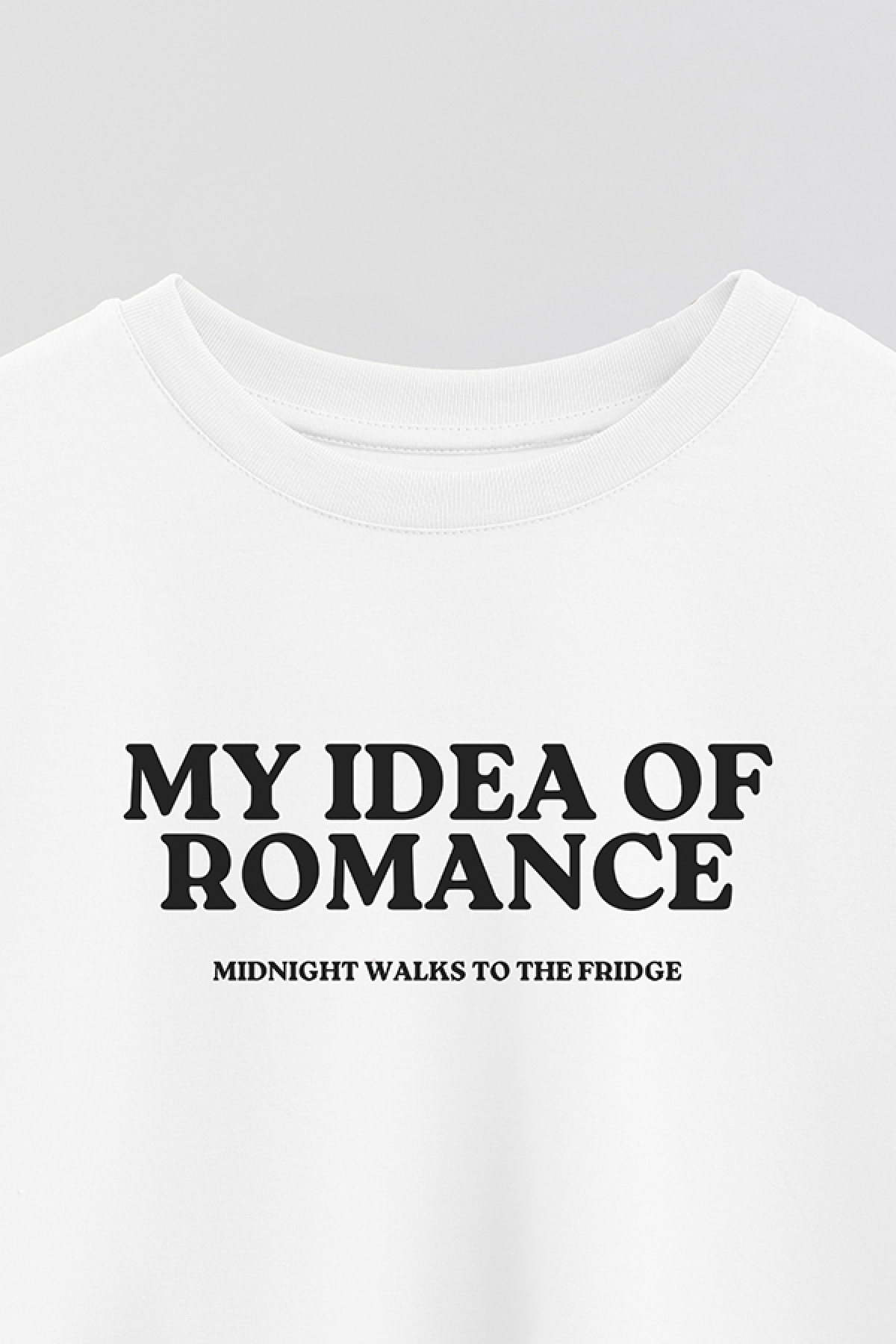 REMERA CROP ESTAMPADA WCV MY IDEA OF ROMANCE