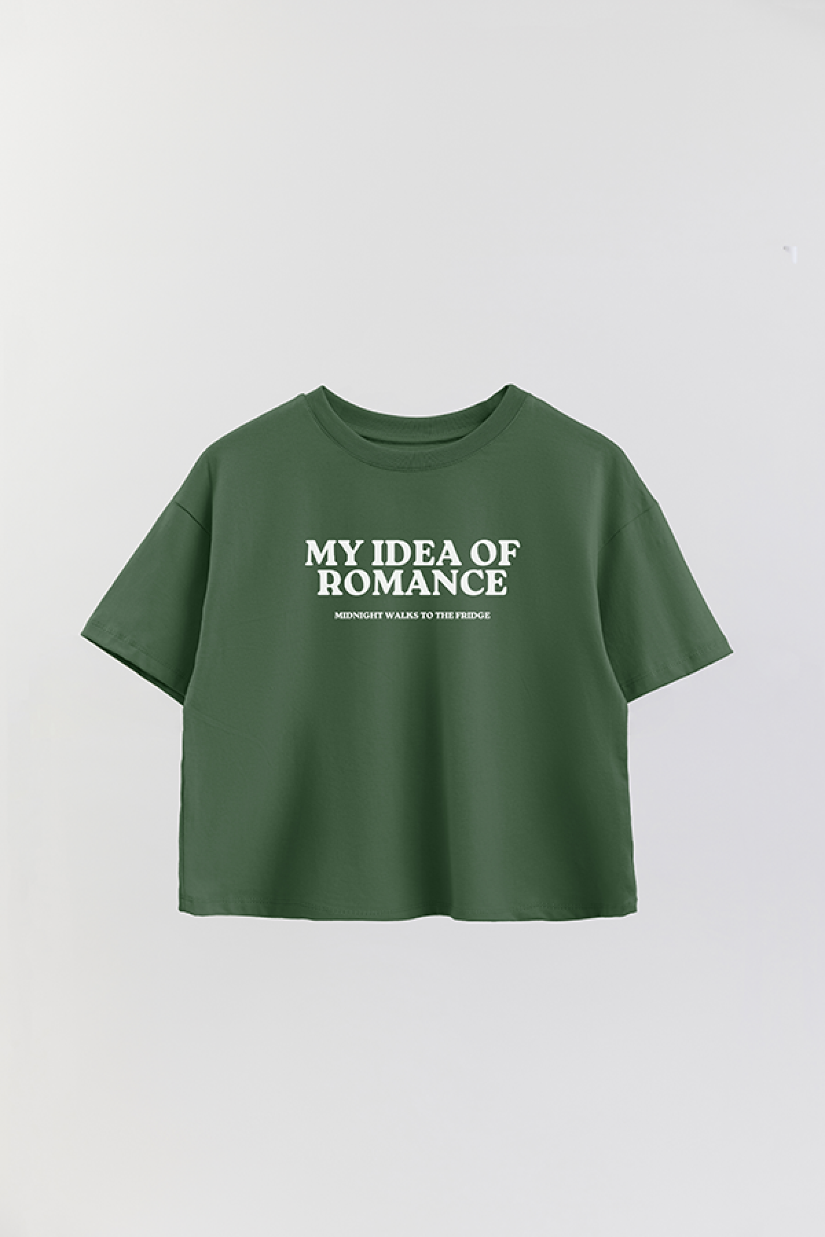 REMERA CROP ESTAMPADA WCV MY IDEA OF ROMANCE