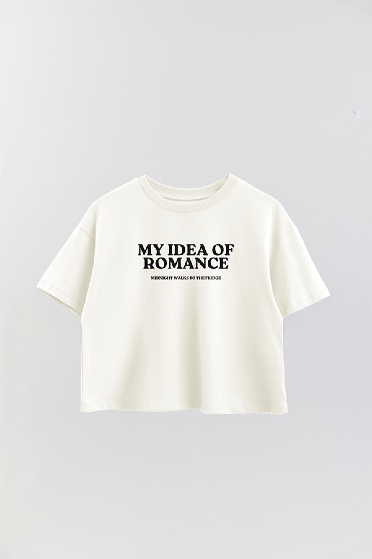 REMERA CROP ESTAMPADA WCV MY IDEA OF ROMANCE