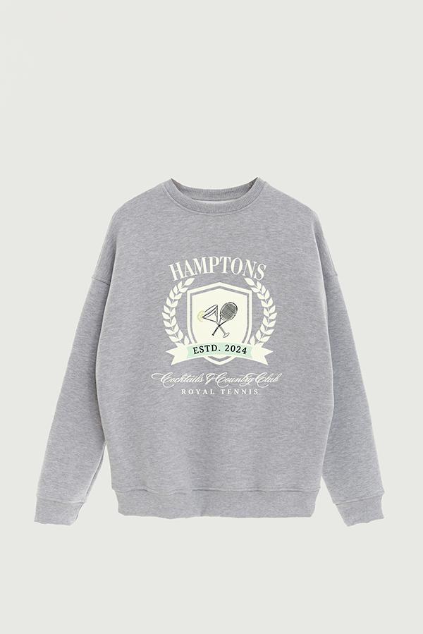 BUZO CREWNECK ESTAMPADO VARSITY HAMPTONS COCKTAIL