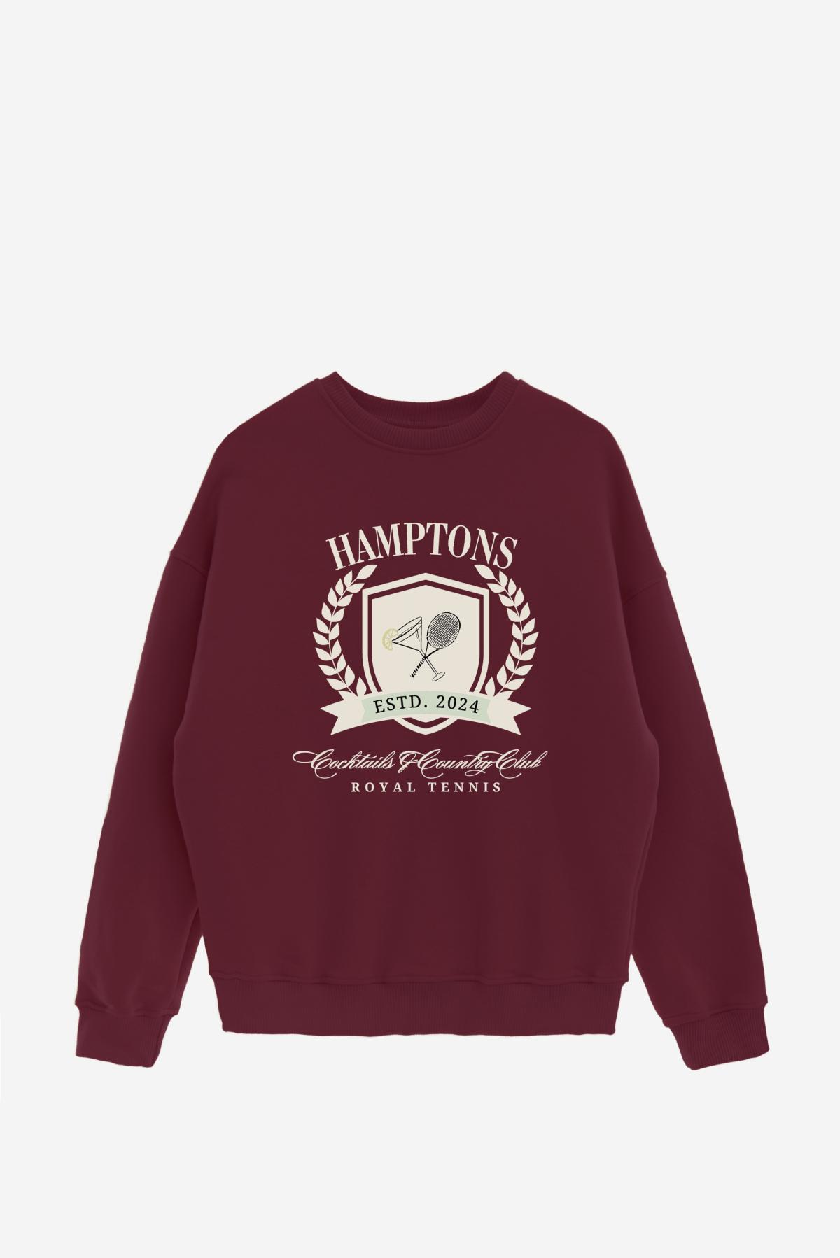 BUZO CREWNECK ESTAMPADO VARSITY HAMPTONS COCKTAIL