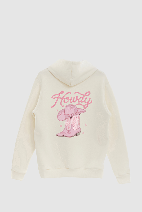 HOODIE ESTAMPADO WESTERN PINK POKER PINK