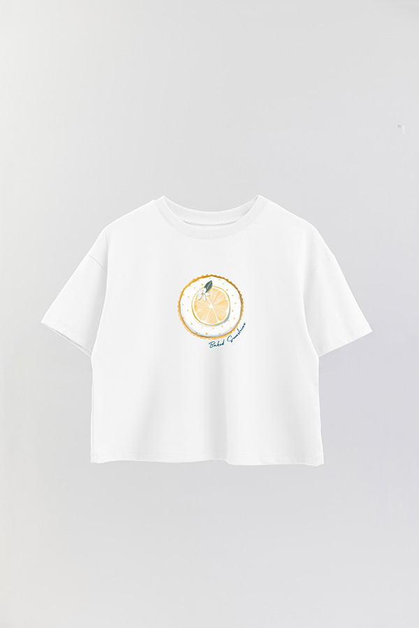 REMERA CROP ESTAMPADA COASTAL BAKED SUNSHINE