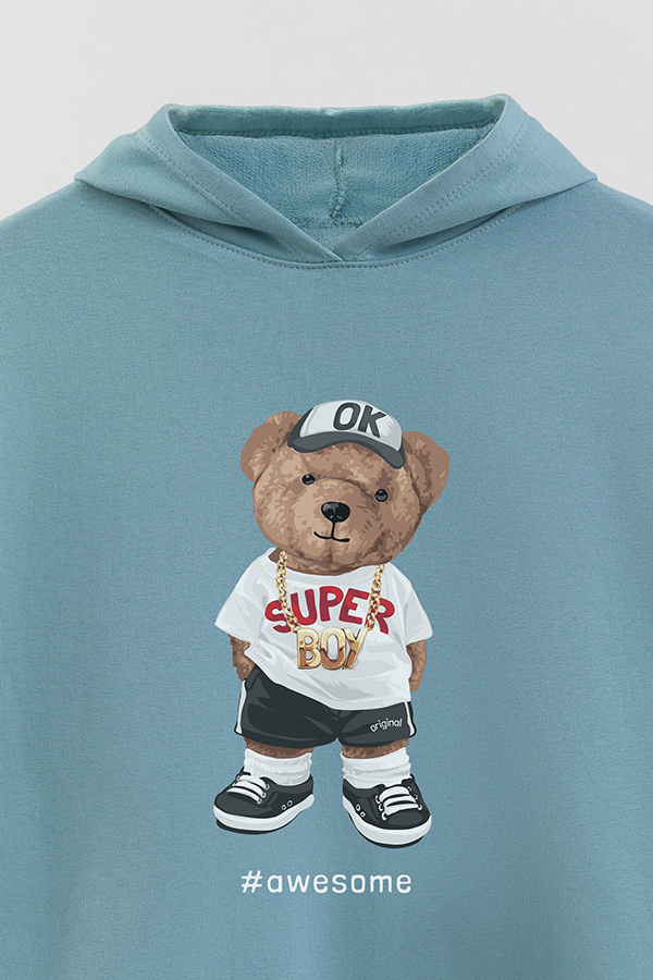 HOODIE RUSTICO BOY TEDDY SUPER BOY