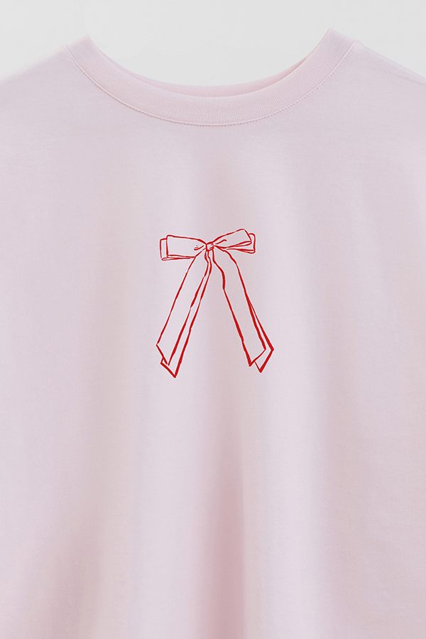 REMERA CROP ESTAMPADA VALENTINE BOW 3