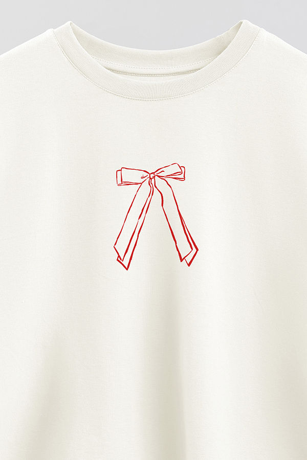 REMERA CROP ESTAMPADA VALENTINE BOW 3