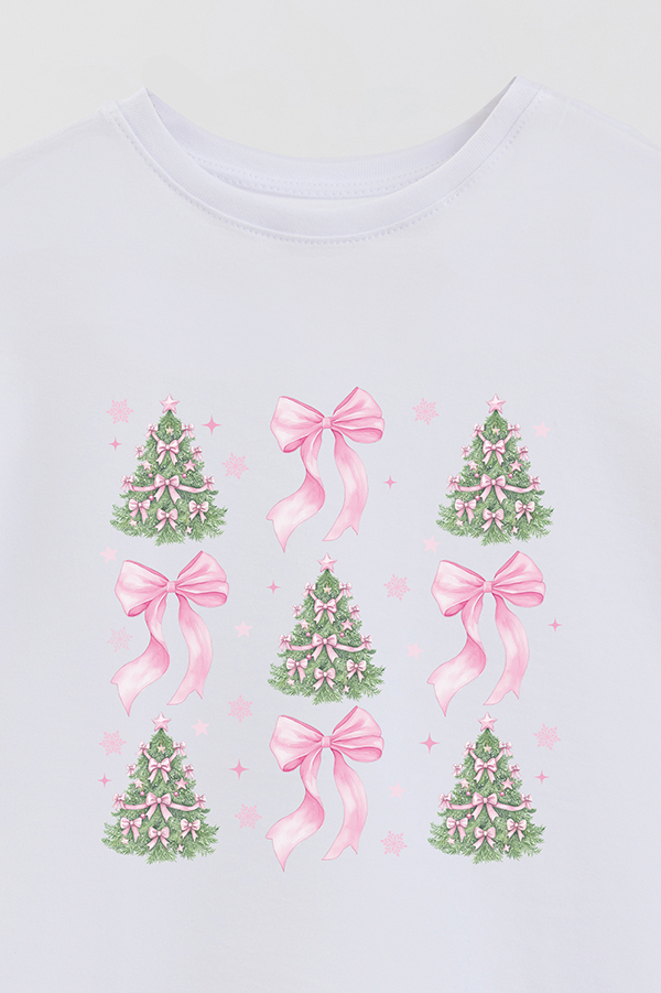 REMERA BASICA ESTAMPADA SPL COQUETTE CHRISTMAS