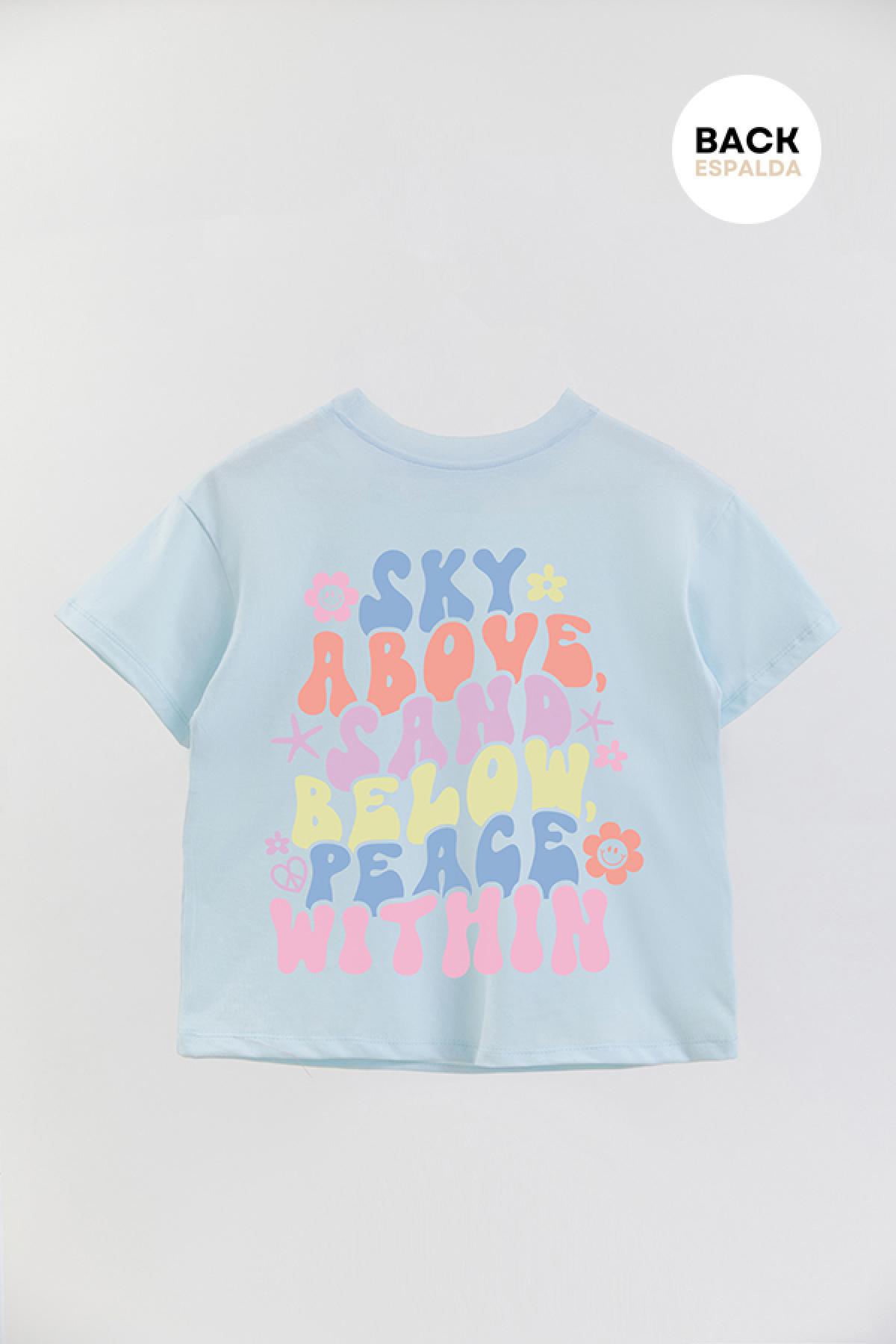 REMERA GIRL OVER RT SKY ABOVE