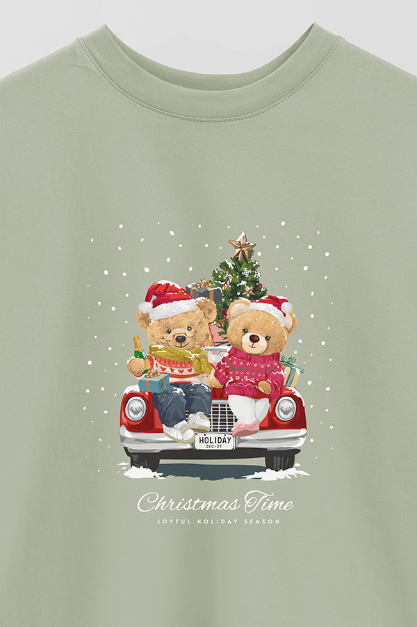 REMERA OVER ESTAMPADA TEDDY XMAS 4