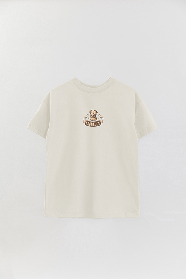 REMERA OVER ESTAMPADA DOG LABRADOR PUPPY