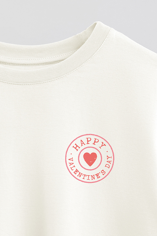 REMERA CROP ESTAMPADA VALENTINE STAMP 9