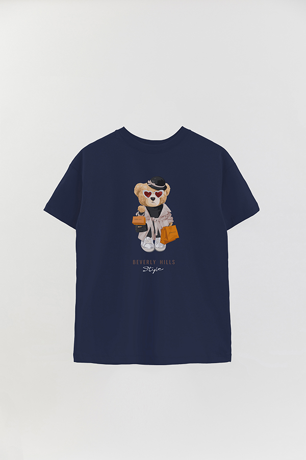 REMERA OVER ESTAMPADA UNISEX TEDDY BEVERLY HILLS