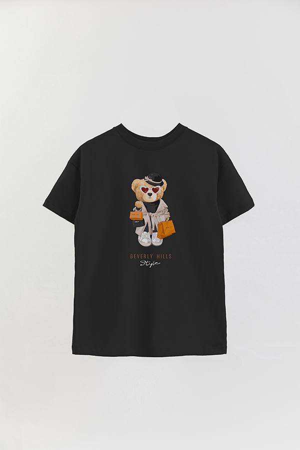 REMERA OVER ESTAMPADA UNISEX TEDDY BEVERLY HILLS