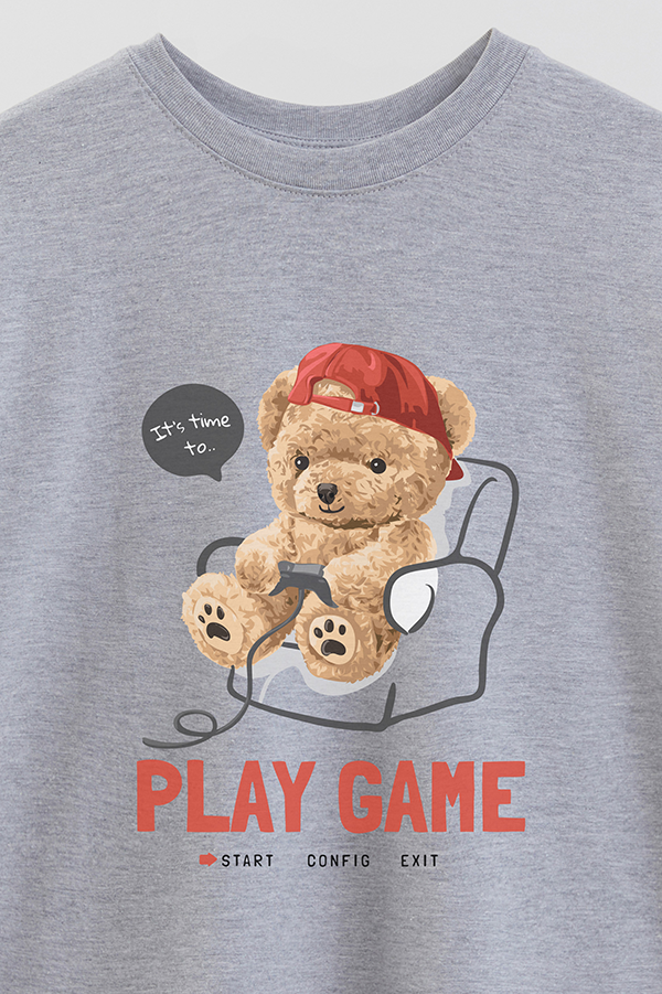 REMERA OVER ESTAMPADA UNISEX TEDDY START
