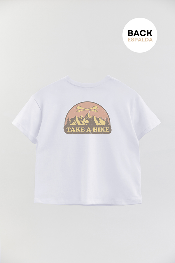 REMERA BOY OVER RETRO ADVENTURE TAKE A HIKE