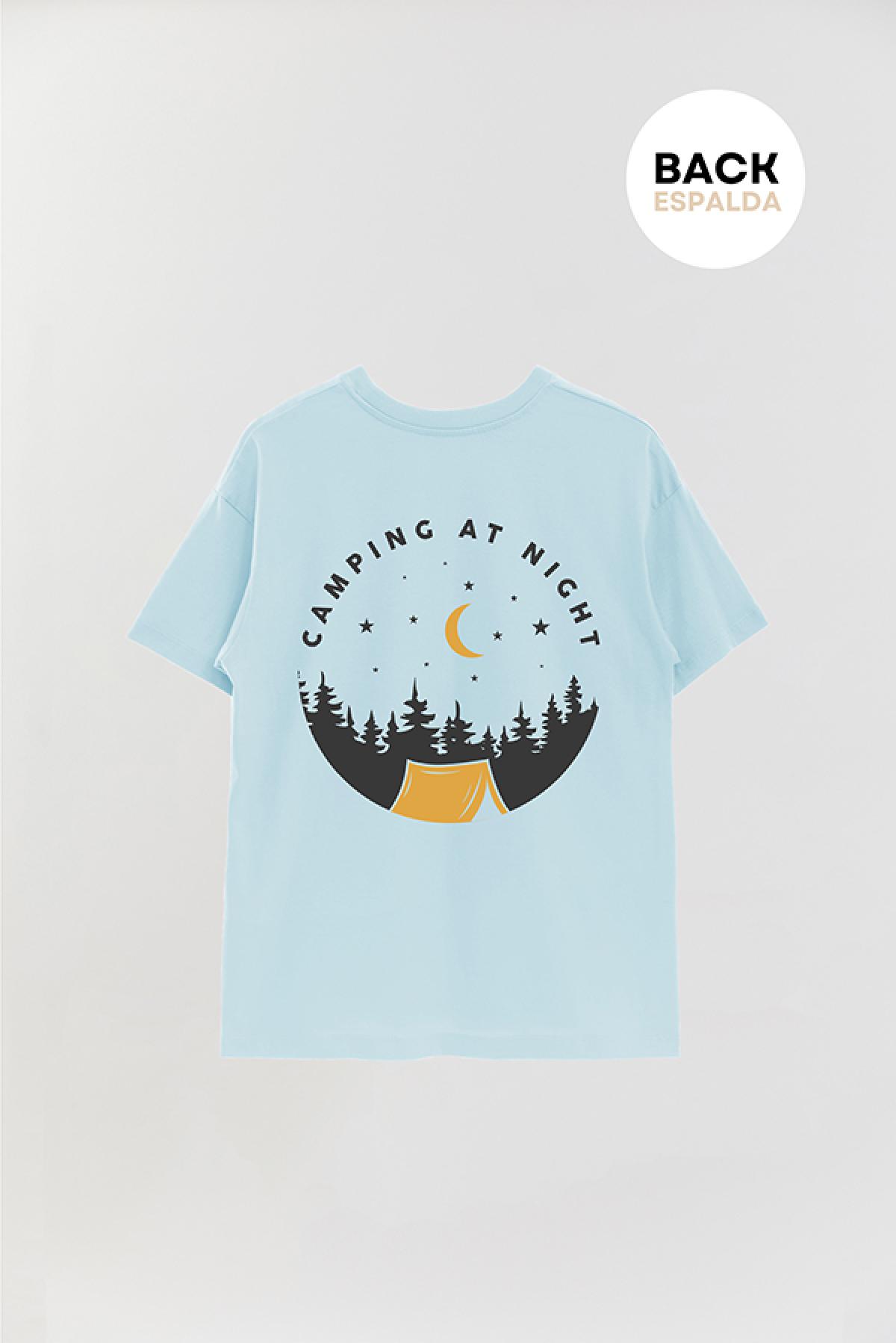 REMERA OVER ESTAMPADA ADV CAMPING AT NIGHT