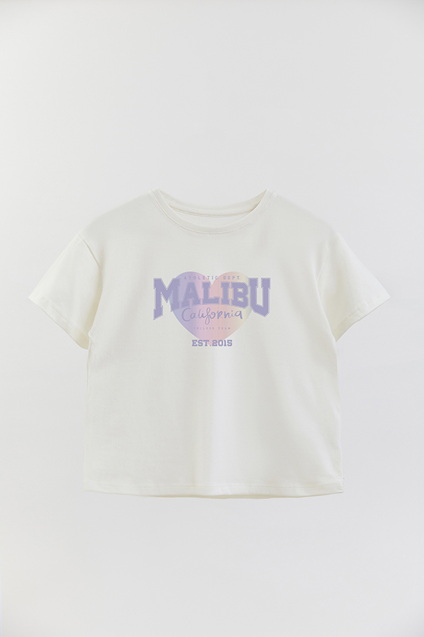 REMERA GIRL OVER SS LOVE MALIBU