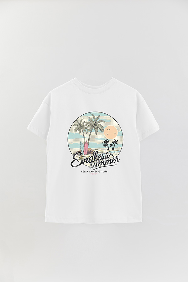 REMERA OVER ESTAMPADA ENDLESS SUMMER