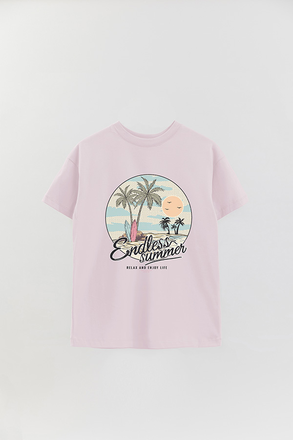 REMERA OVER ESTAMPADA ENDLESS SUMMER