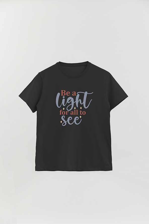 REMERA BASICA UNISEX VRS BE A LIGHT