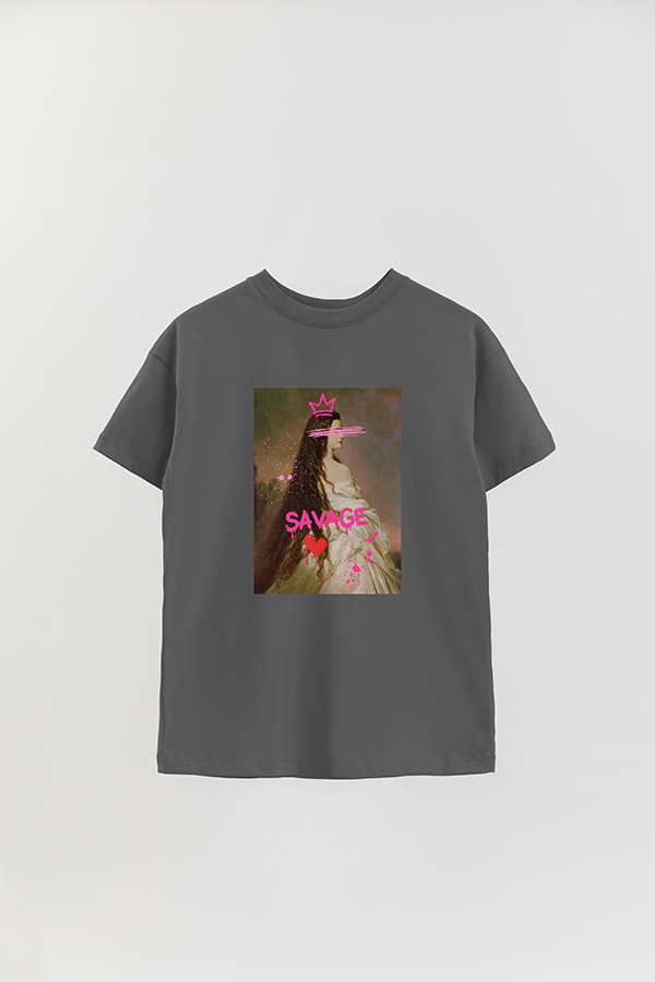 REMERA OVER ESTAMPADA ART COLLECTION 11 SAVAGE