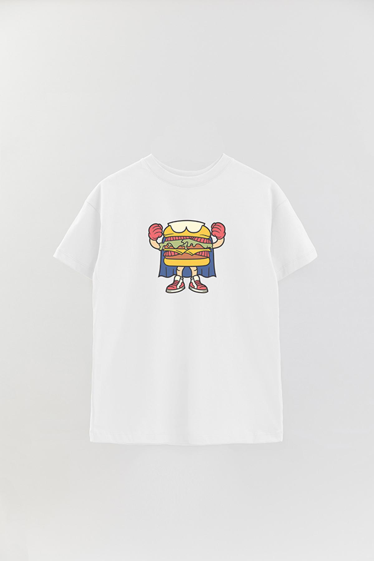 REMERA OVER ESTAMPADA JF BURGUERMAN