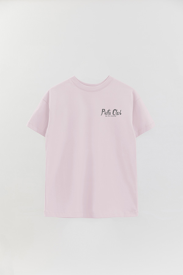 REMERA OVER FB ESTAMPADA FOOD PASTA CLUB