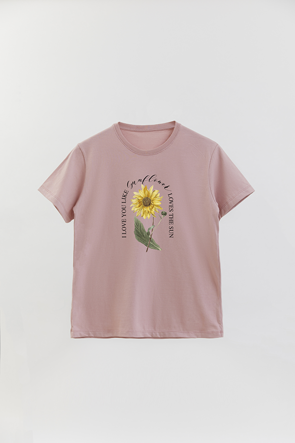 REMERA BASICA ESTAMPADA FLO3 I LIKE YOU LIKE SUNFLOWERS