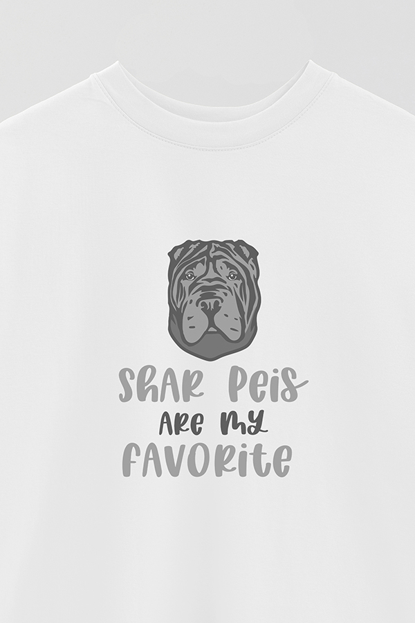 REMERA OVER ESTAMPADA DOG SHAR PEIS ARE MY FAVORITE