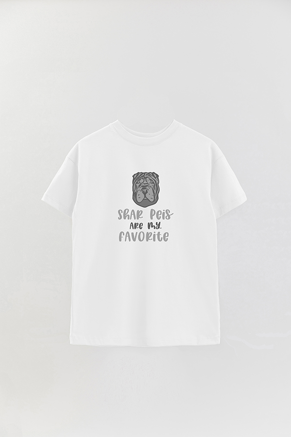 REMERA OVER ESTAMPADA DOG SHAR PEIS ARE MY FAVORITE