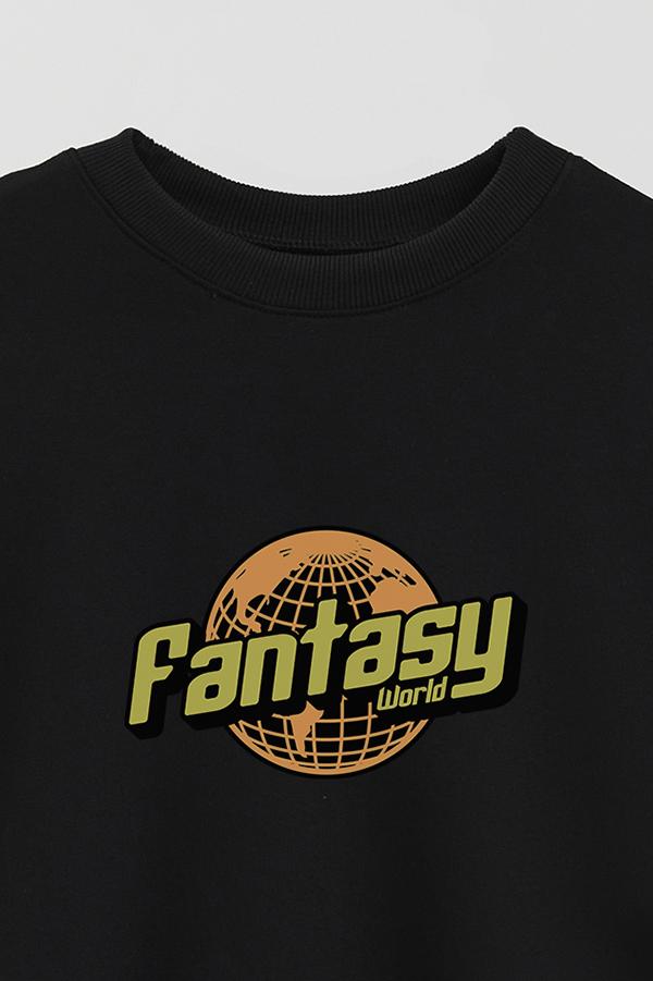BUZO CREWNECK ESTAMPADO STREET MOOD FANTASY WORLD W