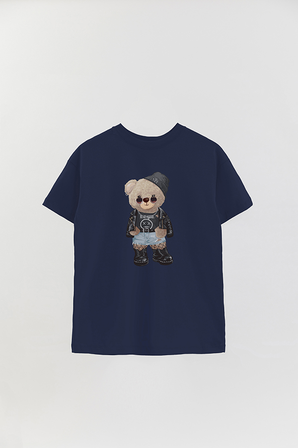 REMERA OVER ESTAMPADA UNISEX TEDDY BAD GIRL