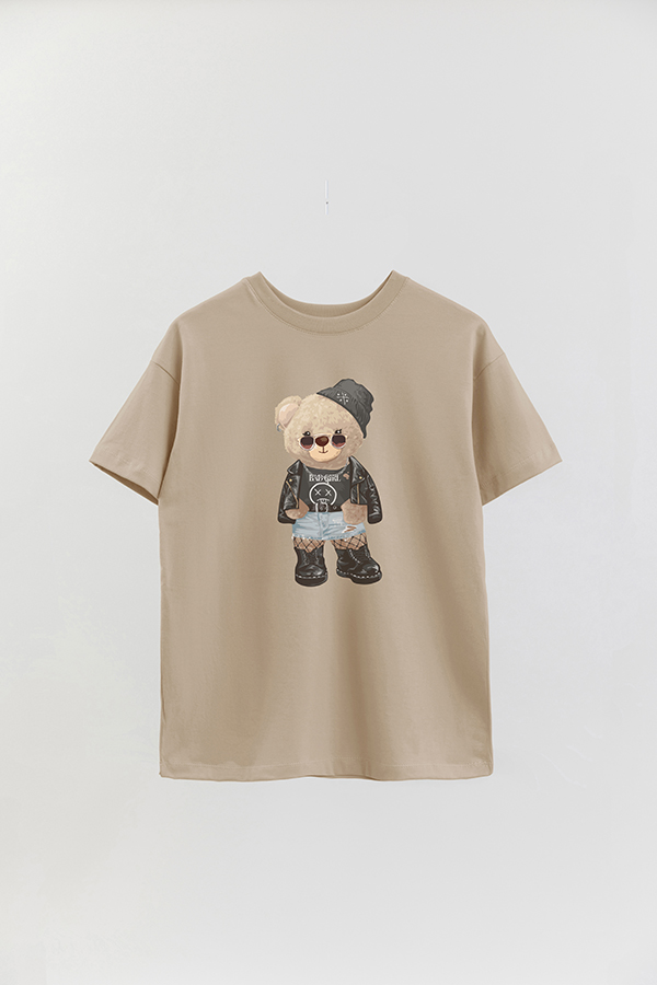 REMERA OVER ESTAMPADA UNISEX TEDDY BAD GIRL