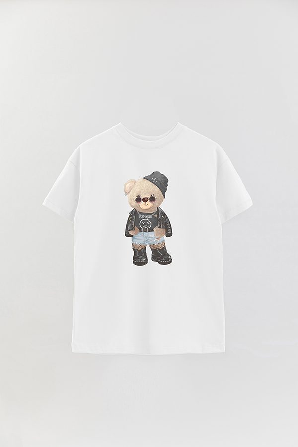 REMERA OVER ESTAMPADA UNISEX TEDDY BAD GIRL