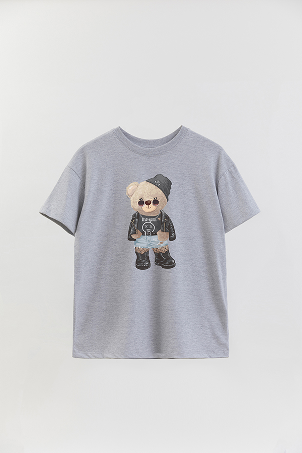 REMERA OVER ESTAMPADA UNISEX TEDDY BAD GIRL