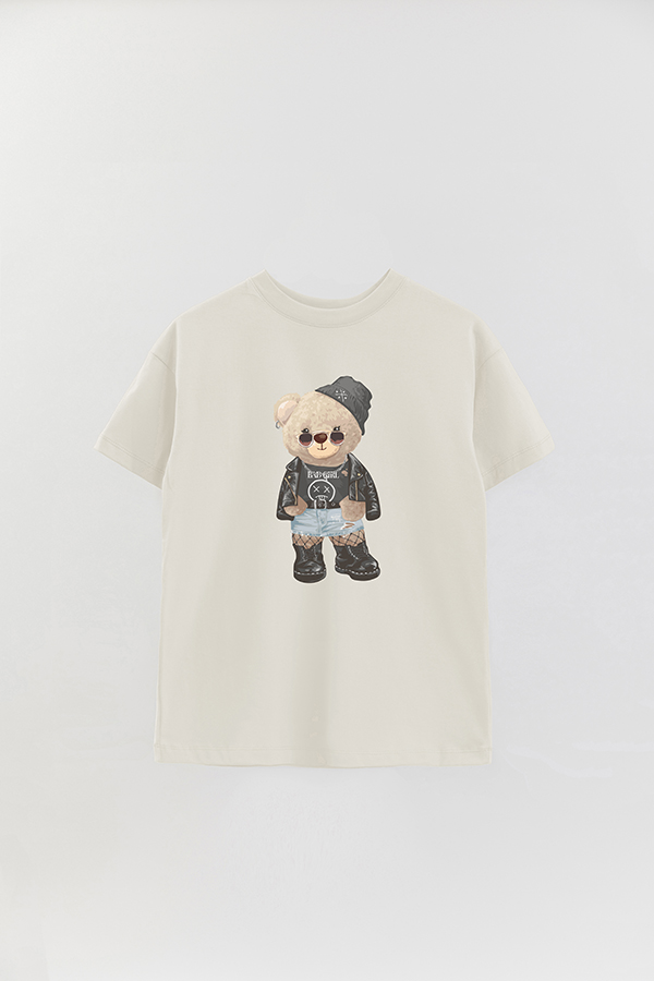 REMERA OVER ESTAMPADA UNISEX TEDDY BAD GIRL
