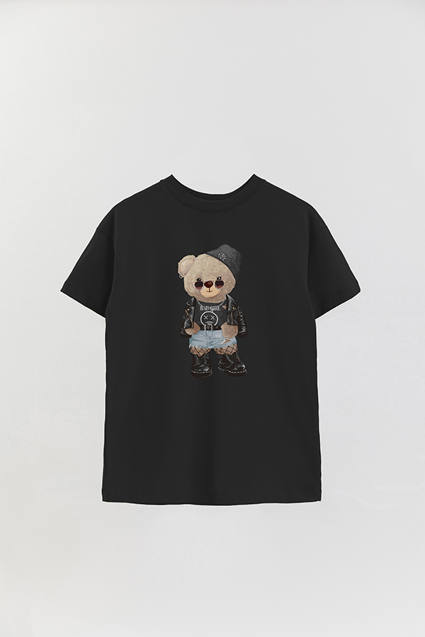 REMERA OVER ESTAMPADA UNISEX TEDDY BAD GIRL