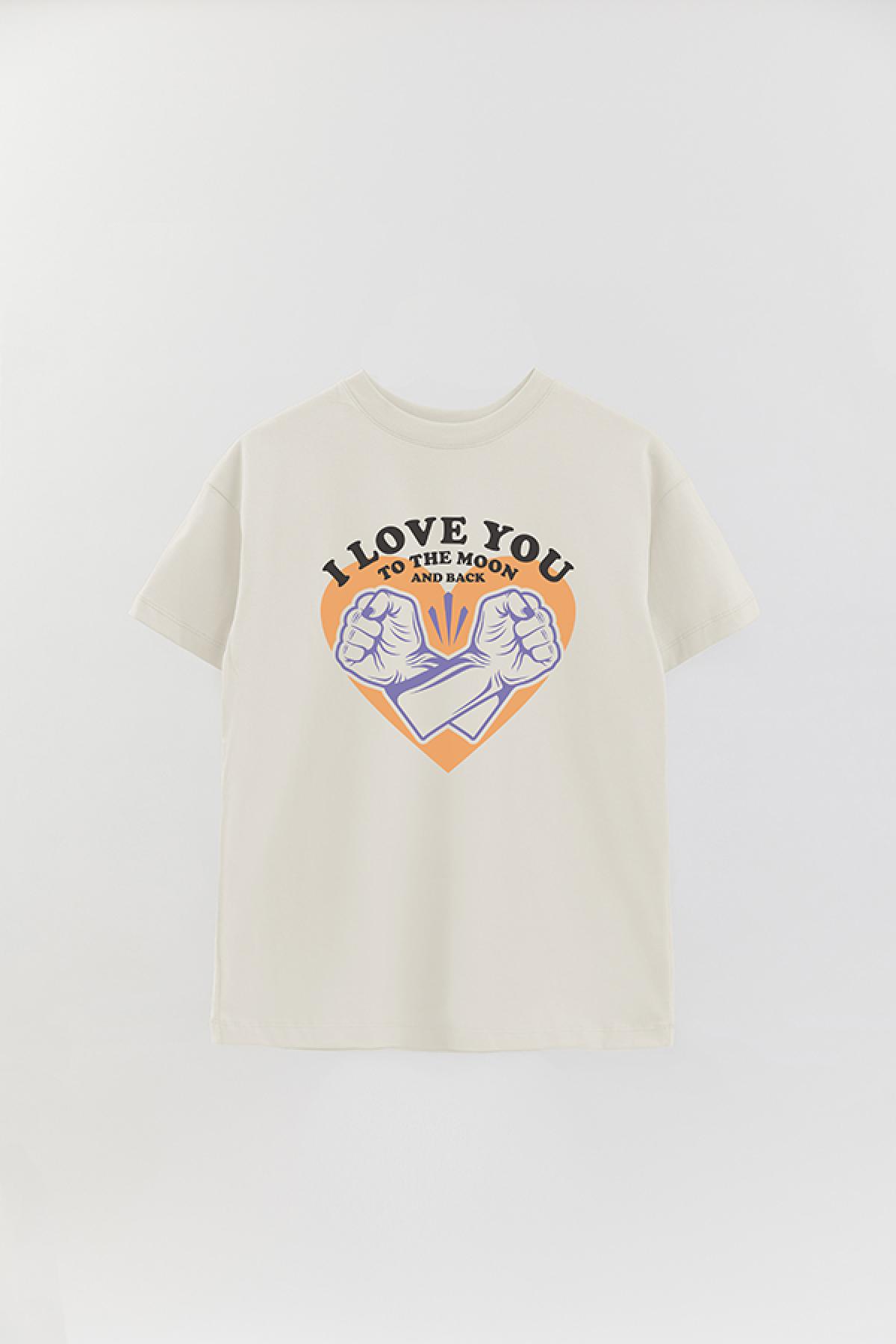 REMERA OVER ESTAMPADA GR WRISTS TO THE MOON AND BACK