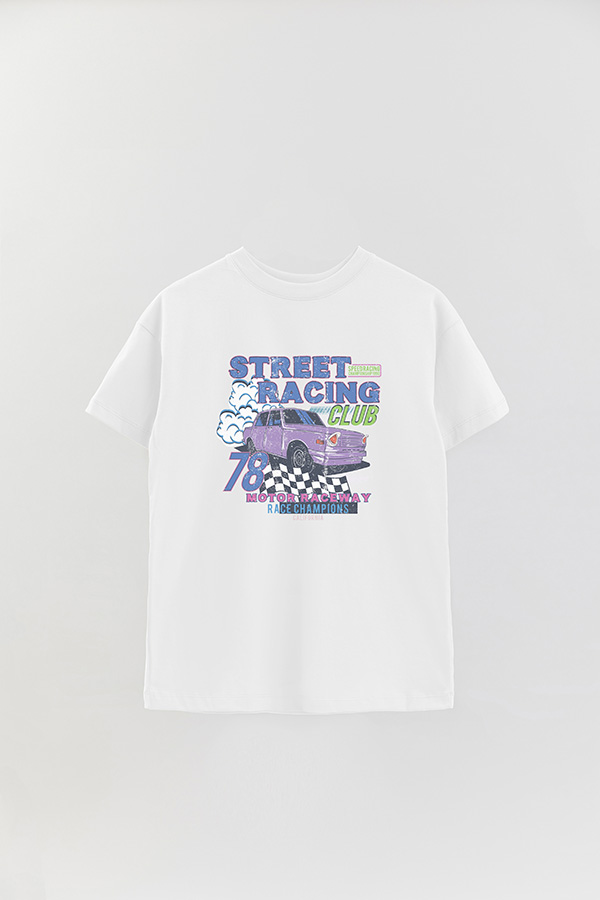 REMERA OVER ESTAMPADA CHAMPIONS