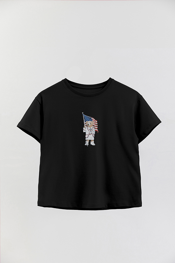 REMERA GB OVERSIZE BEAR USA FLAG 1