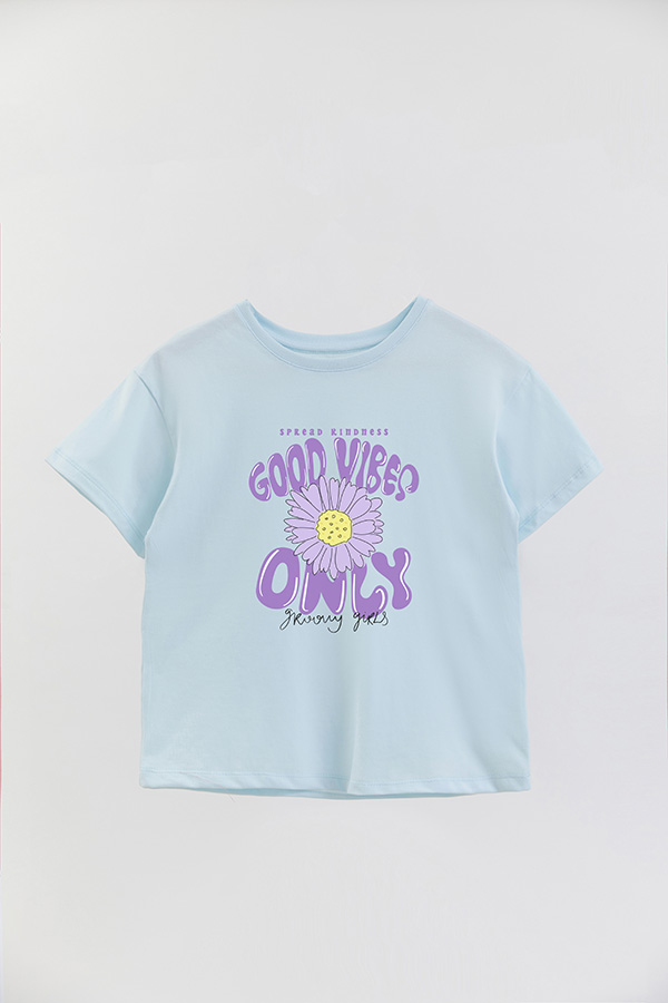 REMERA GIRL OVER RT GOOD VIBES