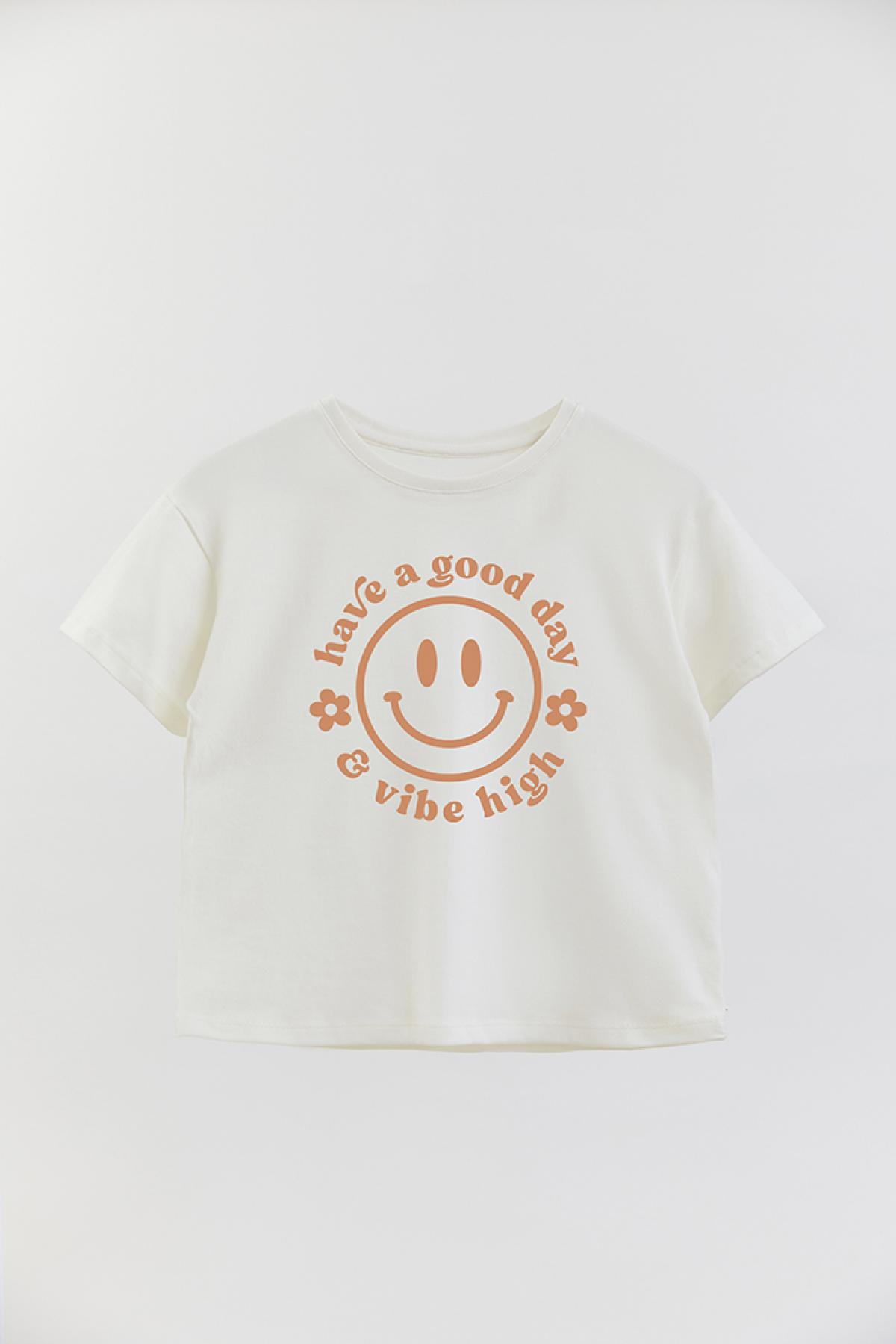 REMERA GIRL OVER TX HAVE A GOOD DAY