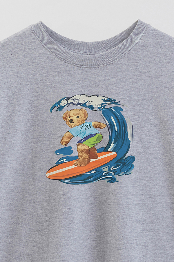 REMERA OVER ESTAMPADA UNISEX BEAR SURFER 2