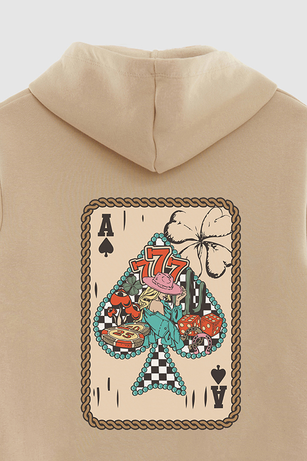 HOODIE ESTAMPADO WESTERN PINK CARD