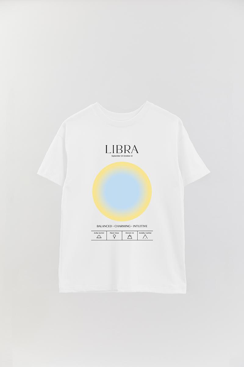 REMERA OVER ESTAMPADA UNISEX PST LIBRA
