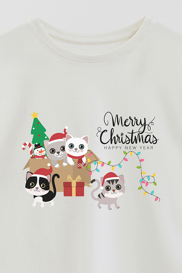 REMERA GIRL OVER JINGLE CAT 10